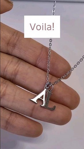 Easy but Impressive Gift Initial Necklace Tutorial | How to Make Jewellery at home Personalized DIY