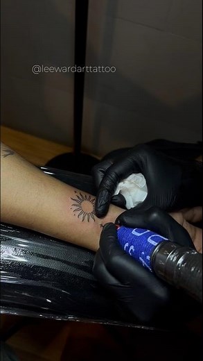 Matching Sun & Moon Couple Tattoo 🌙☀️ | Minimal Love Ink #ytshorts #tattoo