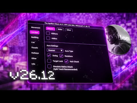 Apollon Client 1.26.12+ 🔥 BEST MCPE Mobile Hacked Client (Android)