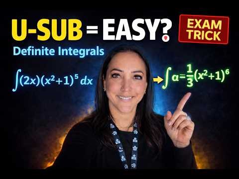 👉 Definite Integrals u-Substitution (EASY Trick You Need for Tests) #definiteintegralusubstitution