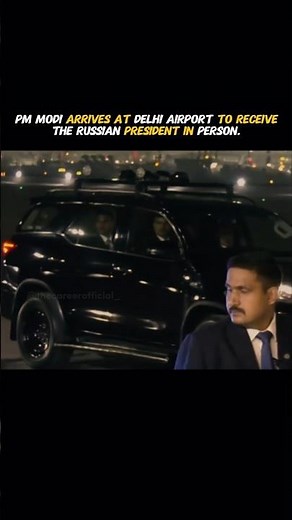 PM Modi arrive at palam airport #respect #russia #president #putin #modi #security #shorts