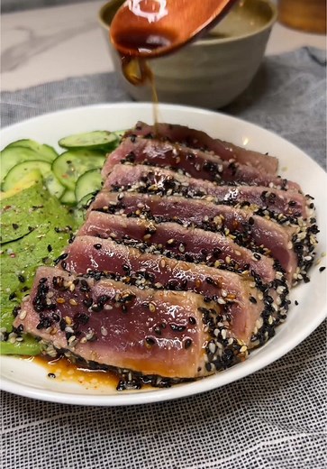 Sesame Crusted Ahi Tuna Bowl Recipe