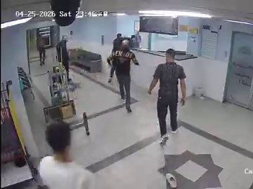 Footage shows Palestinians storming the Al-Mizan Hospital in Hebron and attacking a doctor yesterday. Potentially a family feud.