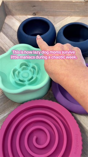 My lazy dog mom dinner hack for keeping my little maniacs busy during a hectic week! 🐾 The Freezbone Family Value Bundle includes five frozen dog enrichment toys that can turn their regular meals into a longer-lasting activity. Fill them, freeze them and serve! Check the current bundle price and available coupons.@Freezbone @Freezbone Fans Club #Freezbone #DogEnrichment #DogMomHack #FrozenDogTreats #TikTokShop Freezbone Family Value Bundle, frozen dog enrichment toys, lazy dog mom hack, enrichm