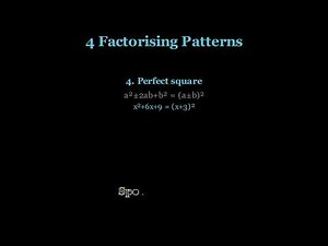 Factorising Quadratic Equations in 30s