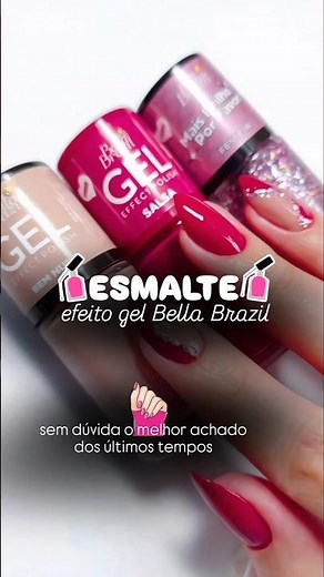 Esmalte efeito gel secagem SEM cabine 💅 Link na Descrição 👇 #esmaltegel #unhas #nails #unhaslindas