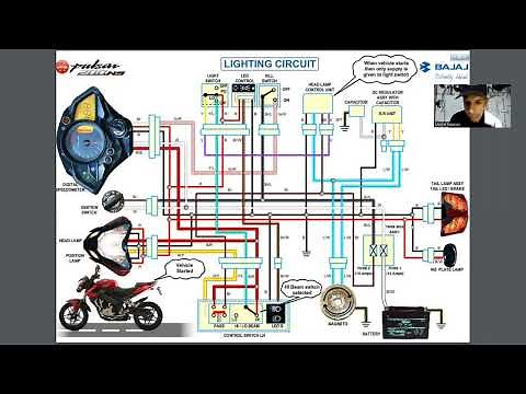 ¿Cómo Leer Diagramas Electricos de Moto Pulsar NS 200? Carga Encendido Encendido Luces Arranque