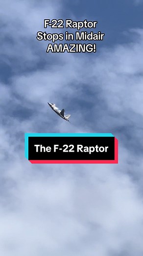 F-22 Raptor Stops in Midair at 2024 Orlando Airshow