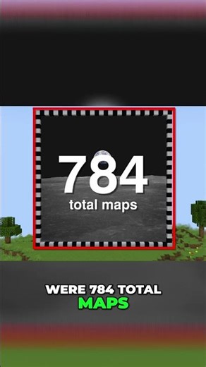 Biggest Minecraft Map Art: Earth from the Moon, Built in Survival! #shorts