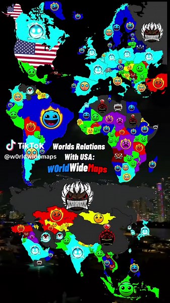 Mapping World Relations: USA with Other Countries