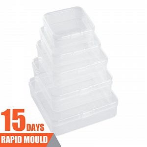[Hot Item] Colored Clear PP Cosmetic Plastic Container Storage Bin