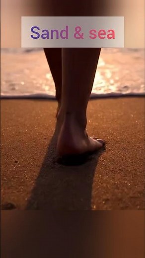 ASMR Barefoot Beach Walk 🌊 | Relaxing Sea Sounds & Soft Waves