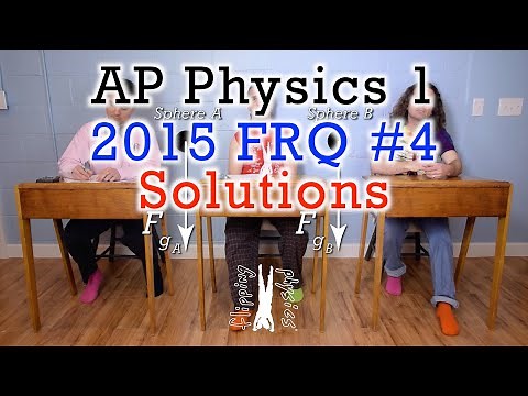 2015 #4 Free Response Question - AP Physics 1 - Exam Solution