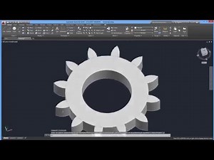 Beginner Tutorial 6 - Autodesk AutoCad 2016 - Very Basic Gear Design