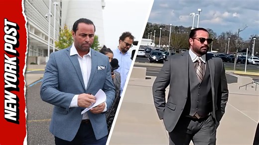 John Gotti’s grandson Carmine G. Agnello walks into Federal Court in Islip on April 20