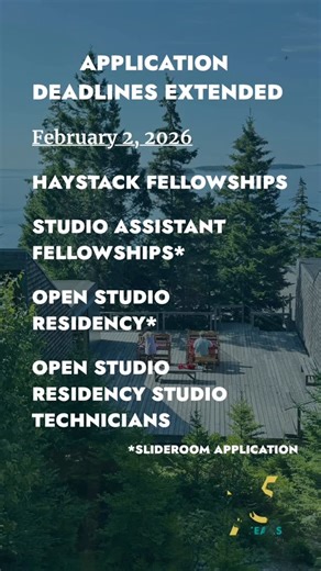Haystack School | 📣 Attention, attention! Haystack has extended the application deadlines for Open Studio Residency, Open Studio Residency Studio Techs, and... | Instagram