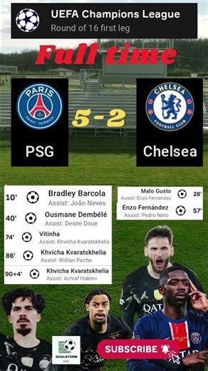 PSG 5-2 Chelsea 🔥 Insane Goal Fest | UCL Highlights | PSG vs Chelsea #psg #chelseafc