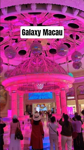 ✨Inside Galaxy Macau – luxury, lights & vibes! Don’t miss this stunning place! 💫 #Macau