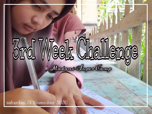 Amii / AzEt… | 3rd Week Challenge of Madani Super Camp Today is writing Challenge from 3rd semester, Reading week also morning expression will be asked... | Instagram