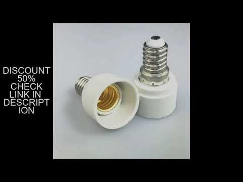 2pcs E14 To E14 LED Light Bulb Base Adapter European Chandelier Socket Lampholder Extender Candle La
