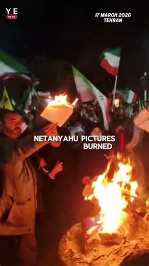 Iranian Protestors Burn Trump Figures And Netanyahu Pictures in TEHRAN