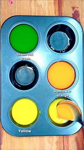 Three Colors, One Perfect Blend😯🔥 | SO Satisfying #satisfying #paintmixing