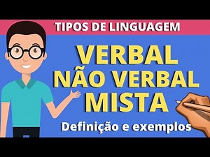 Verbal, nonverbal, and mixed language.