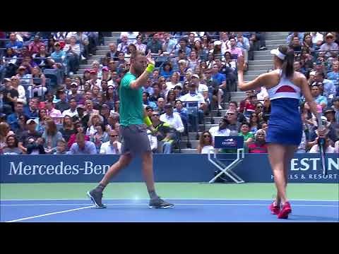 WATCH: Highlights Hingis / Murray def. Venus / Chan to win 2017 US Open Mixed Doubles Championship