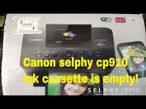 How to fix ink cassette is empty error on canon selphy cp910