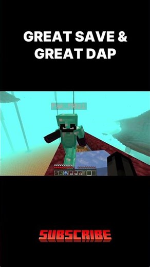 Phew... what a save and nice dap