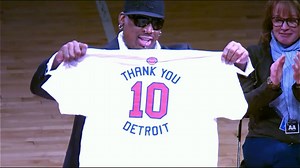 83K views · 5.5K reactions | Throwback to the Pistons retiring Rodman's jersey. | Dennis Rodman | Facebook