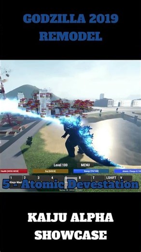 Legendary Godzilla 2019 Remodel Showcase #kaijualpha #godzilla #roblox