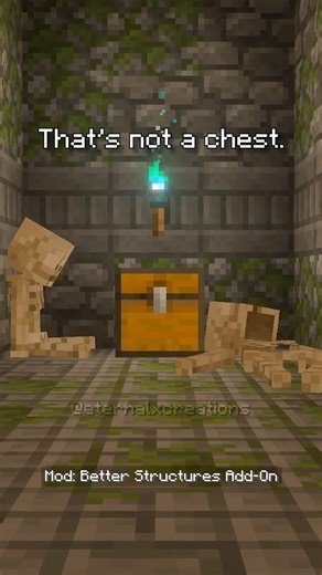 Not your typical chest... #minecraft #bedrock #addon #marketplace #mcpe #fyp #mod