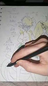 Big fat alien kitten and his dad - artwork -speedpaint