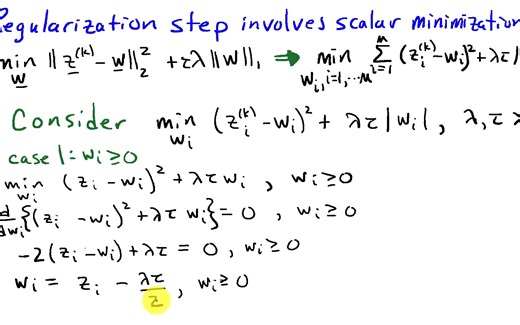 4. Solving l1 Regularized Least Squares via Proximal Gradient Descent