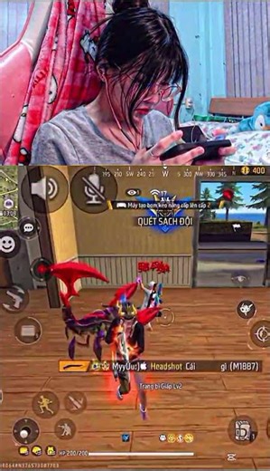 I matched with the most insane with the shotgun, MBR vs A W. M. #freefire #equipou