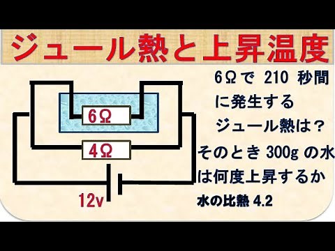 物理基礎 ジュール熱と水の上昇温度