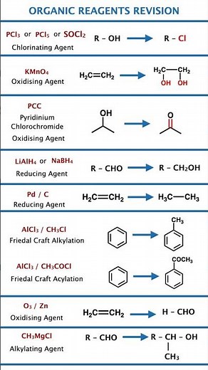 Top 20 Organic Reagents 🔥 Organic Chemistry MasterclassImportant Organic Reagents ⚡ =