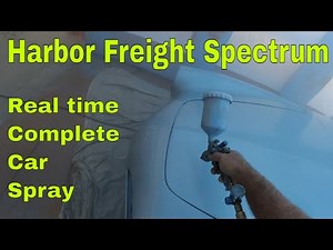 Harbor Freight Spectrum spray gun review and Spray demo complete car without any orange peel ?