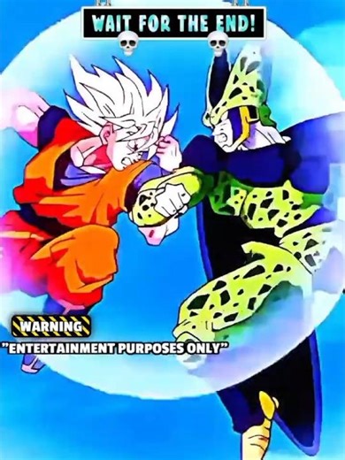 Goku vs Cell 💀 | the ultimate saiyan showdown 😱🔥 #shorts
