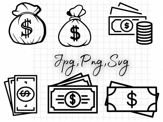 Dollar SVG\ Money Bag SVG\ Dollar Sign SVG Bundle\ Dollar Sign Clip Art\ Dollar Sign Cut Files\ Money Bag Vector\ Dollar Sign Cricut\ Png - Etsy