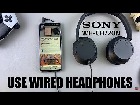 How To Use Sony WH-CH720N Headphones Wired