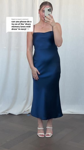 Obsessed with the Memory Lanes Midi Dress in Navy