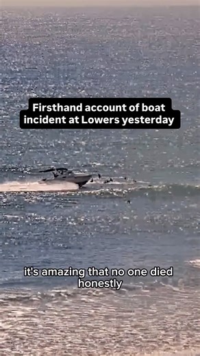 Surfline on Instagram: "Yesterday at Lowers, surfers were lucky to escape with their lives after a boat ran full throttle through the lineup. Local surfer @brian_weba told Surfline what happened—and why no one was killed. If anyone on the beach captured footage of the incident; please send to local authorities. #surfline #surflinecamrewind"