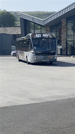 Transdev Burnley Bus Company - Optare Versa 244 YJ17 FWF with Ivor giving flashes. Thanks Ivor :)