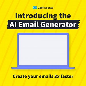 Email marketing doesn’t have to be a chore. Try our GPT-powered AI email generator and create emails 3x faster. | GetResponse