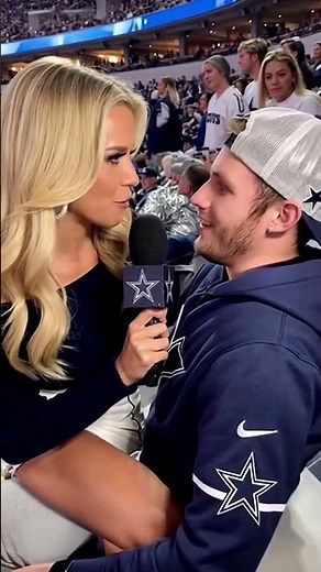 NFL Reporter Fan Interview - AT&T Stadium #nfl #nflhighlights #dallascowboys #funnyshorts #funny