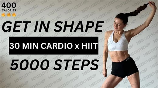2025.12.30 【DashaFit】30分钟居家有氧HIIT训练 - 5000步燃脂（无需器械，无休息）