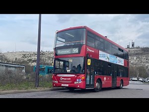FRV. London Bus Route 96: Woolwich - Bluewater Shopping Centre. Bus: 15086 (LX09 AFZ)