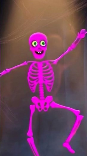 Pink Color Skeleton Dancing #teeheetown #shorts #kids #rhymesforkids